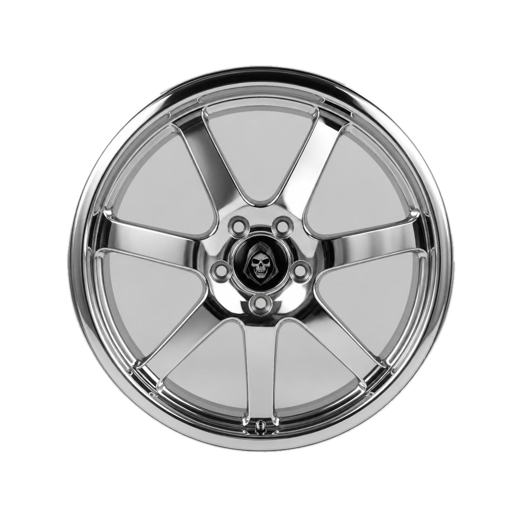 Rim Reaper Marauder one-piece forged car wheel, mirror polished